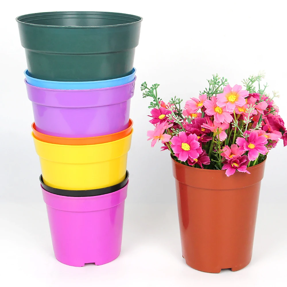 Home Decoration Color Small Plastic Flower Pots, 3 Inch Flower Pots For Sale