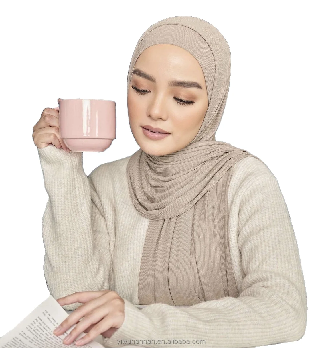 wholesale hijabs  ribbed jersey breathable plain viscose  hijab shawl  cotton prayer preuim cotton jersey scarves hijab