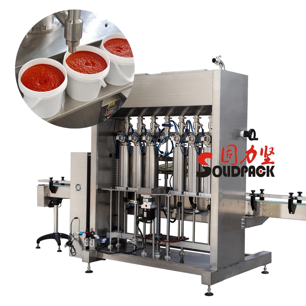 Solidpack glass/PET bottle ketchup sauce tomato paste filling machine