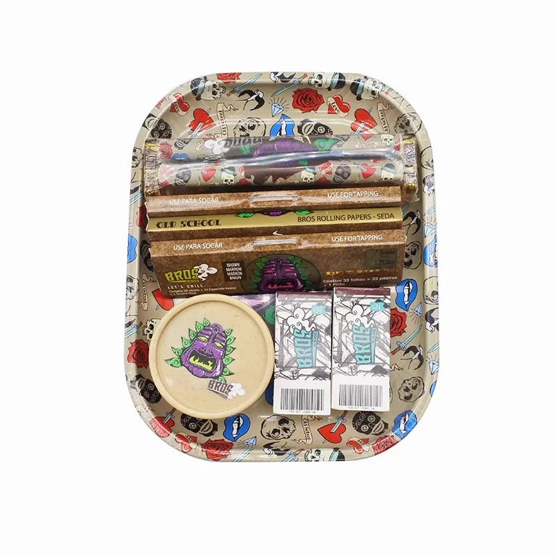 Factory supply rolling tray and tobacco grinder complete plant fiber degradable herb grinding machine