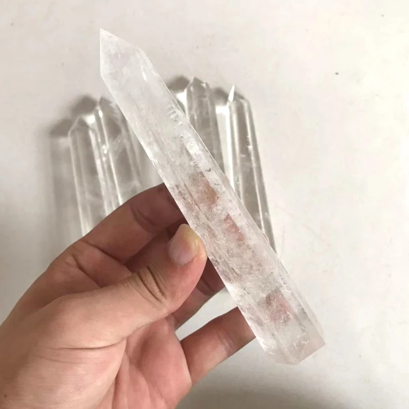 Wholesale hand carving natural clear quartz crystal point
