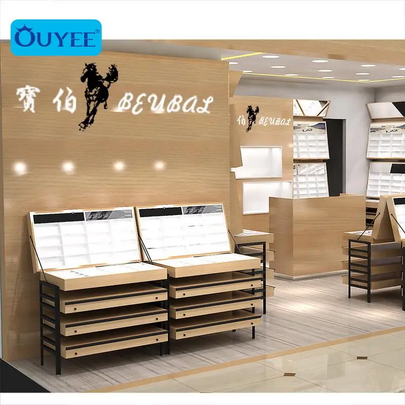 New Style Sunglass Store Display Case With Led Lights