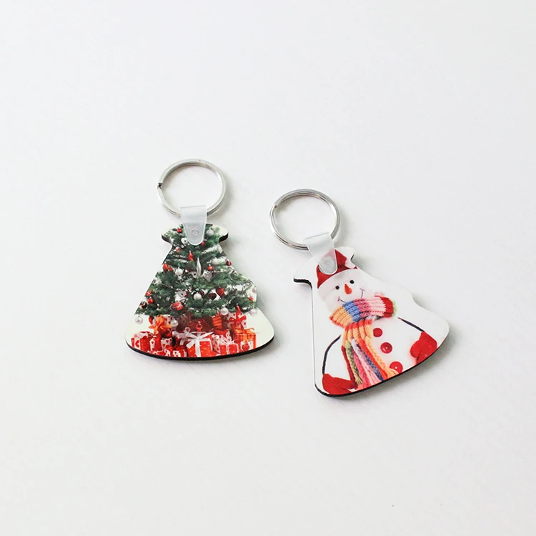 New Product blank sublimation key ring wholesale sublimation Heat transfer Key chain DIY Printing Sublimation MDF Wood Keychains