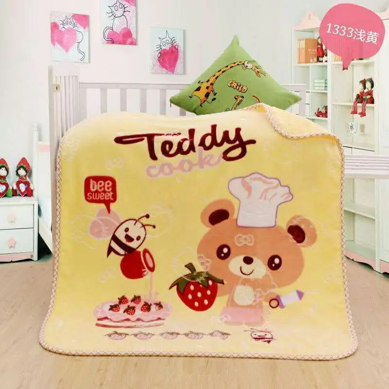 HOSHOM 2025 New Baby 100% Polyester Halloween Throw Sofa Knitted Custom Print Bed Double Blanket