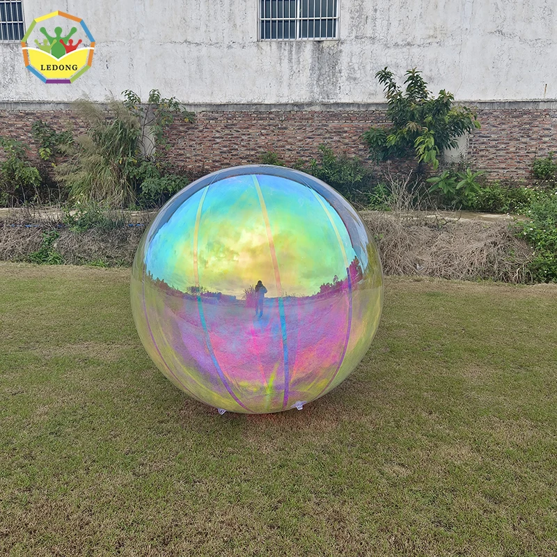 Commercial Advertising Large Ceiling Silver Mirror Ball Inflatable Mirror Balloon Inflatable Christmas Mirror Sphere