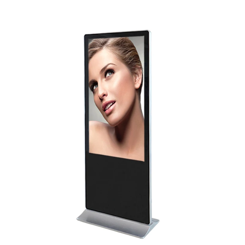 Best price 65 inch big screen for advertise public outdoor lcd signage stand marketing advertising stand display