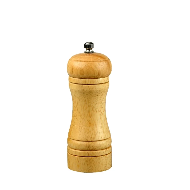 High quality Kitchen Spice Grinding Tool Classical Wooden Manual Pepper Mill Salt Grinder