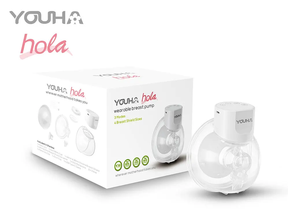 Портативный беспроводной силиконовый молокоотсос YOUHA
