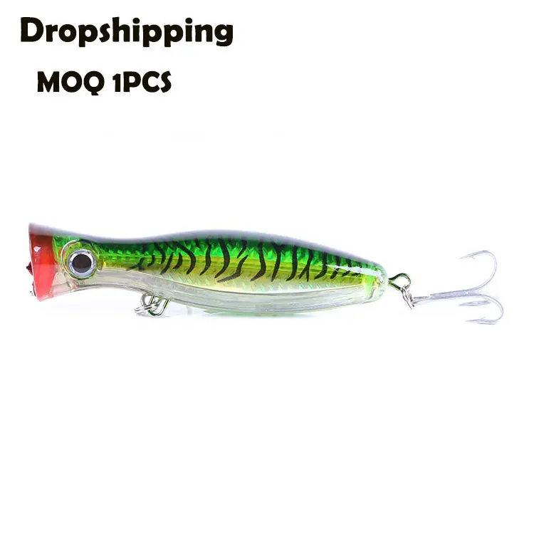 43g 120mm Big Sized Floating Topwater Popper Bait Sea Pike Fishing Wobblers Lipless Lure