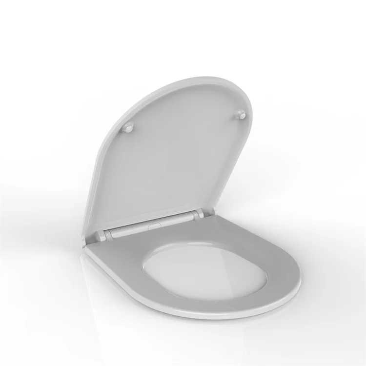 Uf/duroplast Toilet Seat Cover Sanitary Ware Seat Cover Silent Close Square Open Front Fast Installation Bathroom European