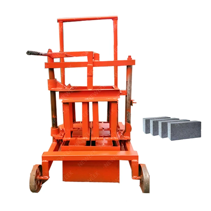 NEWEEK Widely Used Customizable Manual Cement Hollow Brick Block Making Machine