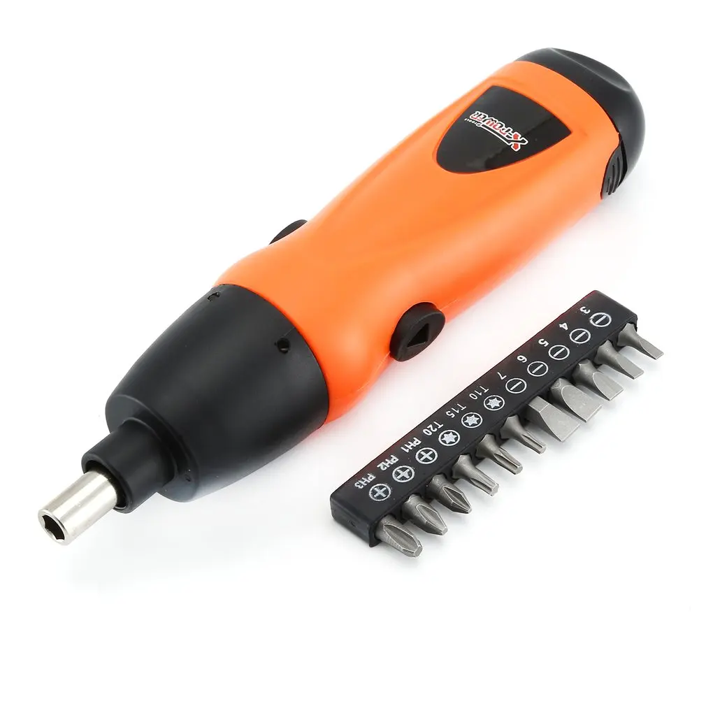 KCS12A-S11B AA battery powered screwdriver cordless drills with 11pcs 25mm bits home use