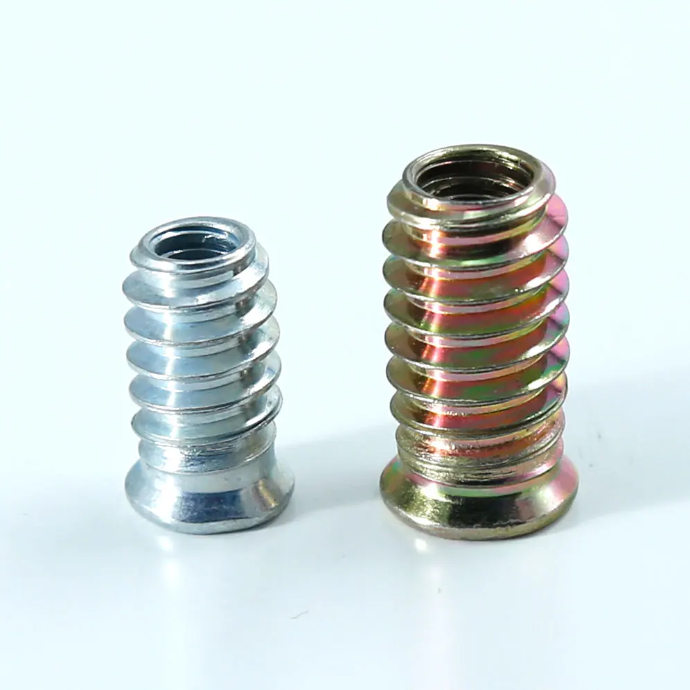 hexagon socket screw in threaded insert nut for wood internal and external thread insert nut