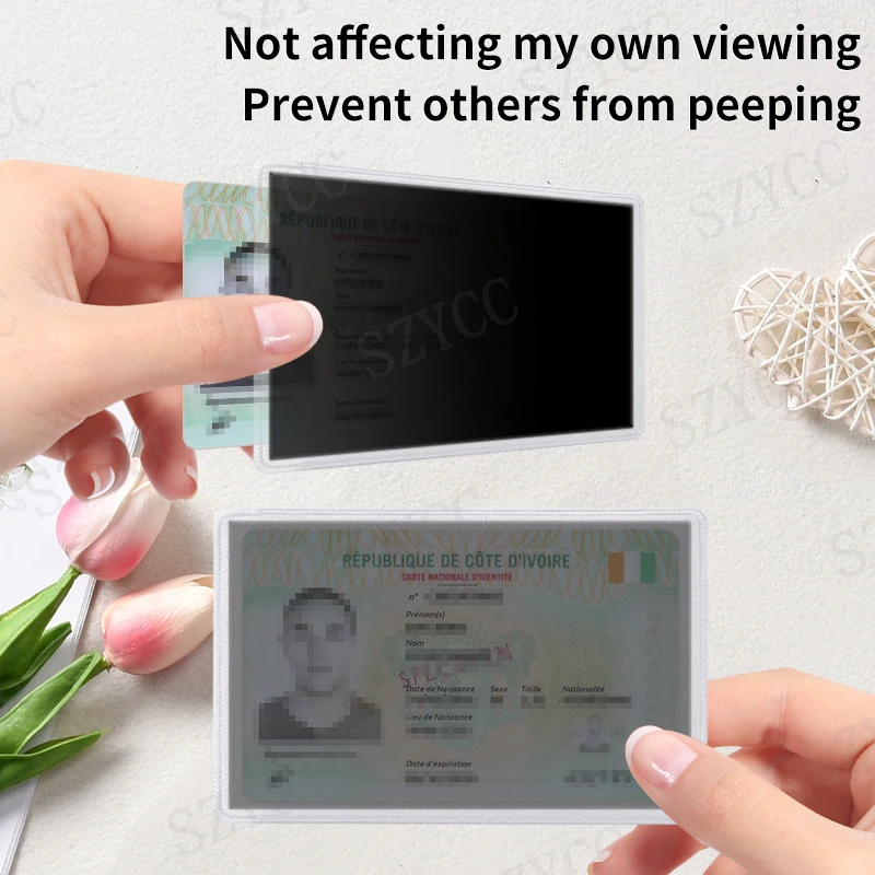Anti Peep Anti Spy Card Holder Protector Privacy For Credit Card Id Card Privacy Protector