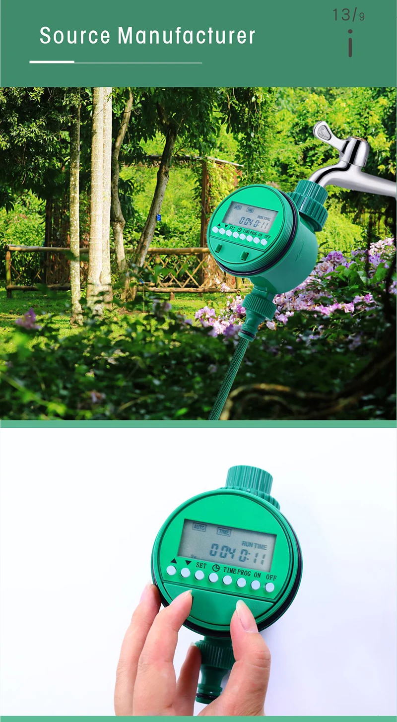 Garden Sprinklers Plastic Modern Automatic Irrigation Control Garden Water Timer System Garden Smart Tap Timer Drip Irrigation