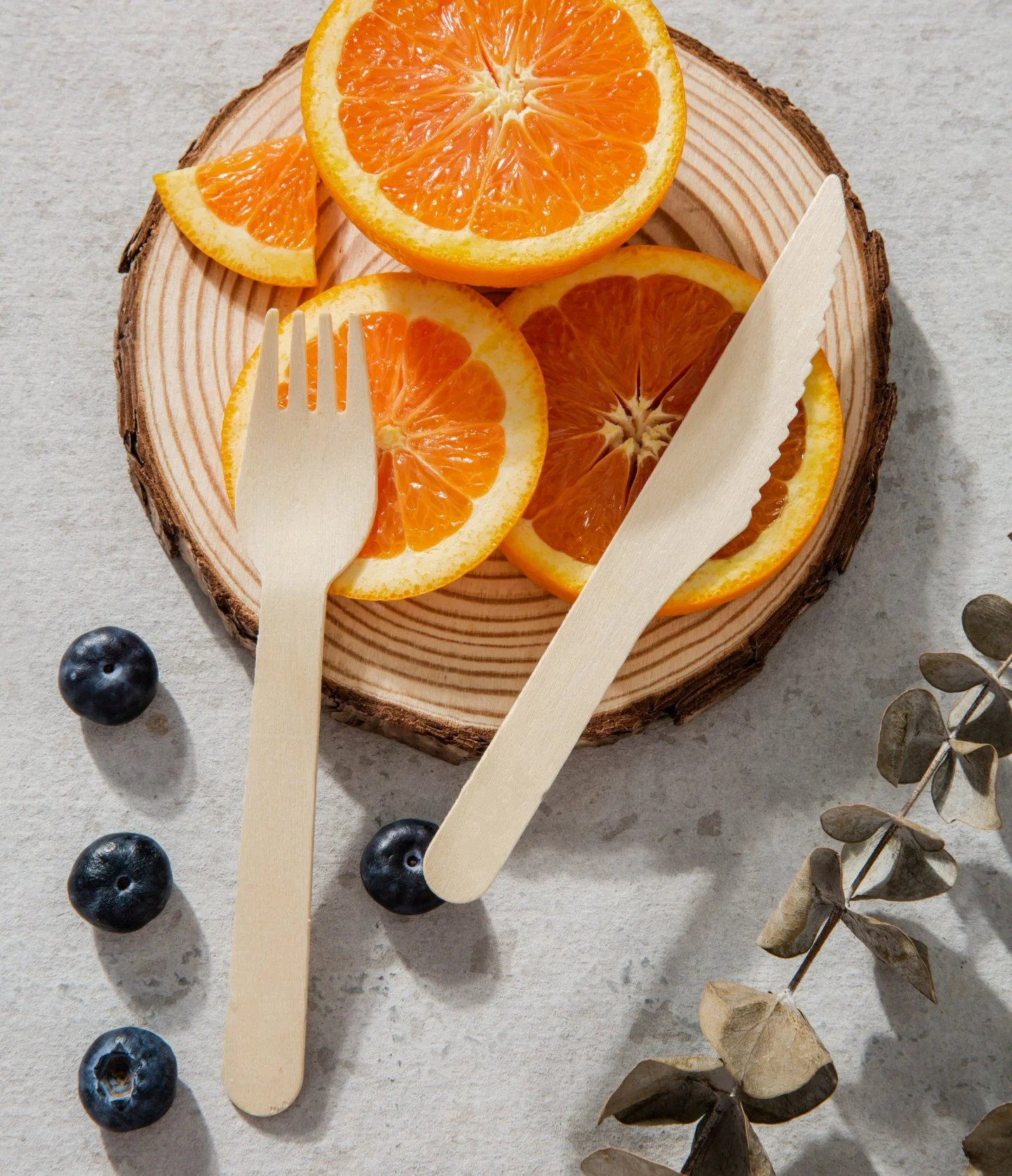 Набор деревянных одноразовых столовых приборов Экологичная биоразлагаемая Компостируемая деревянная посуда