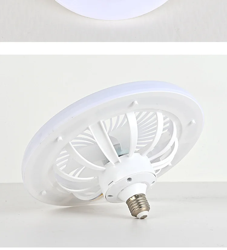 Ceiling Led Fan Light Moving Head Intelligent Dimming E27 Fan Bulb Home Decor 360 Rotating Remote Control Modern Ceiling Fan