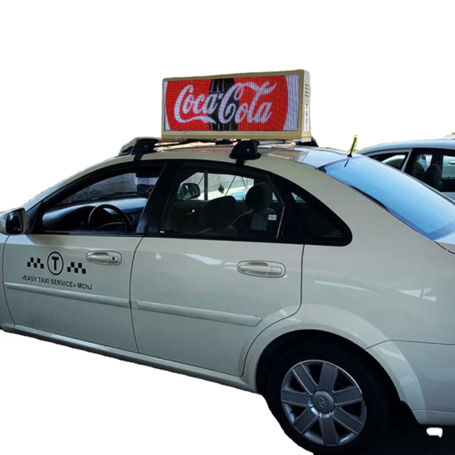 Metafit  P2.5 P3.33 Taxi Top Led Display/car Top Sign/ Led Advertising  Double Sided Car Roof Top