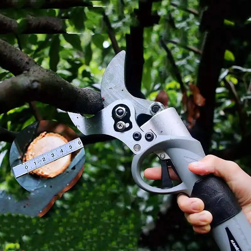 Dropshipping In Stock Pruners 5CM Rechargeable Electric Lithium Garden Battery Pruner Scissors
