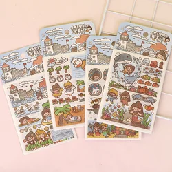 High quality and paper cartoon stickers are easy to paste and can be used to decorate books and furniture
