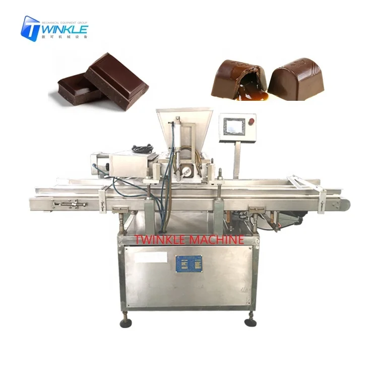 one shot 90% center filled chocolate making machine
