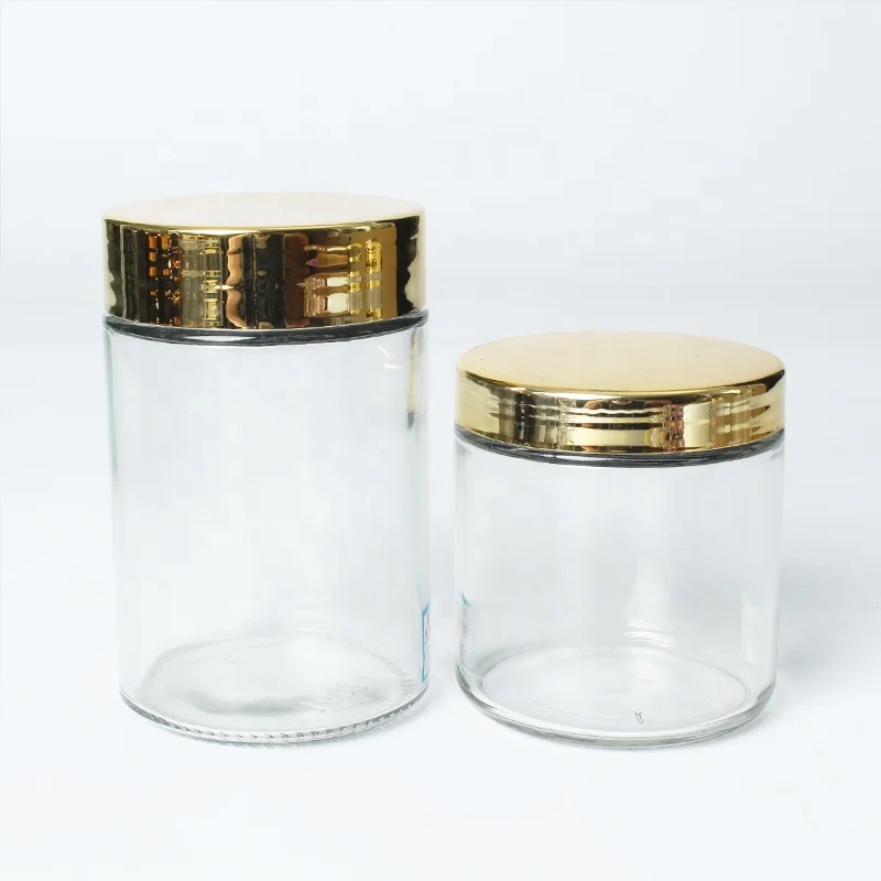 Wholesale 200ml 300ml 750ml 1000ml pumpkin cookie jar food glass jam jar with screw lid