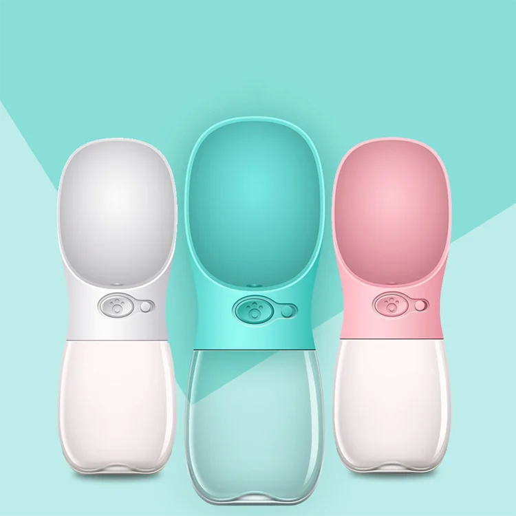 2024 Wholesale Custom Cheap Easy Drink Pet Small Cute Body Cats And Dogs Outdoor Pet Feeding Feeder Food Water Bottle