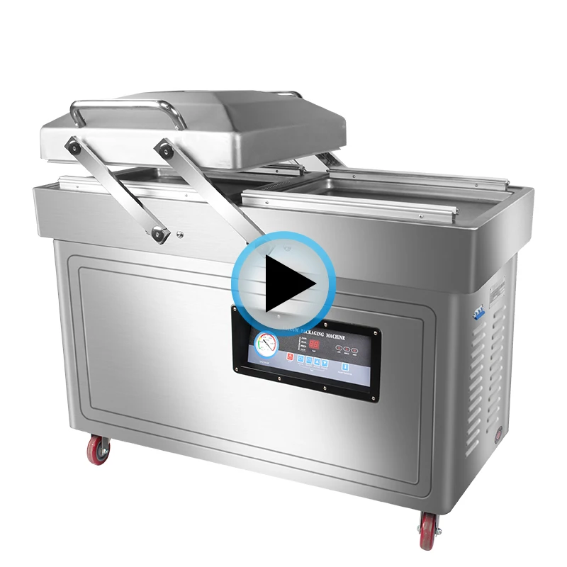 DZ(Q)400/2SB Industrial Double Chamber   Food Nitrogen Gas-Flushing Vacuum Sealer Packing Machine best price high quality