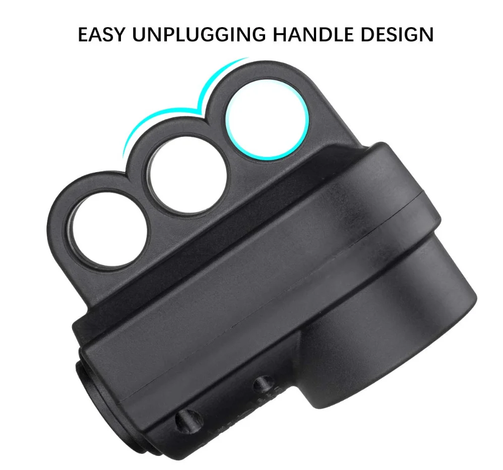 50 Amp RV Female Plug for Replacement, 50 Amp RV Plug Receptacle with Grip Handle NEMA 14-50R ETL Listed