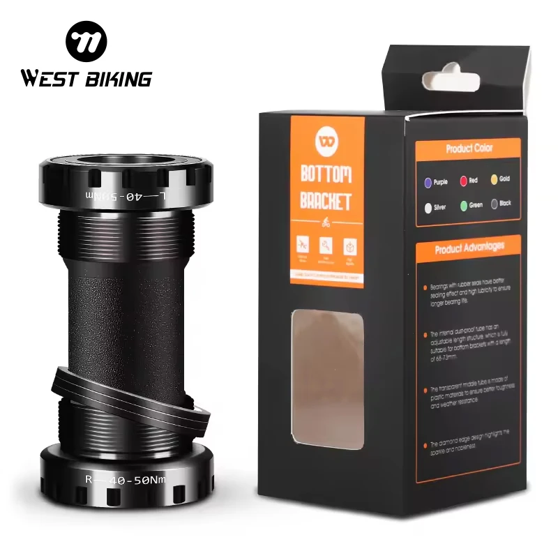 Горный велосипед WEST BIKING ажурный Нижний Кронштейн 68-73 мм комплект аксессуаров водонепроницаемые детали
