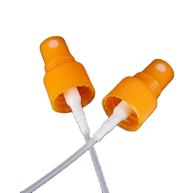 Orange Color Fine Mist Sprayer with 24/410 Dispenser Liquid Professional Plastic Pump sprayer head Wholesale