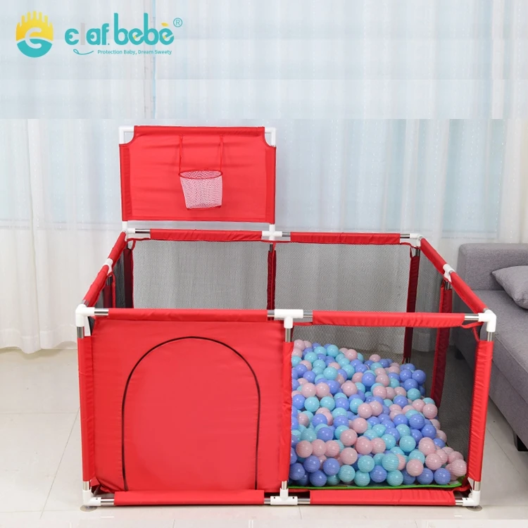 Hot Sale Extra Large Foldable Baby Playpen, Large Square Portable Mesh Kids Play Pen For Children