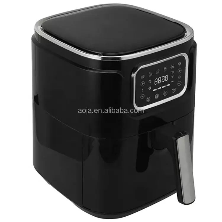AOJA High Quality 4L  Black Green Stainless Steel Smart Top Button Air Fryer Safe and Convenient for Kitchen Appliances home