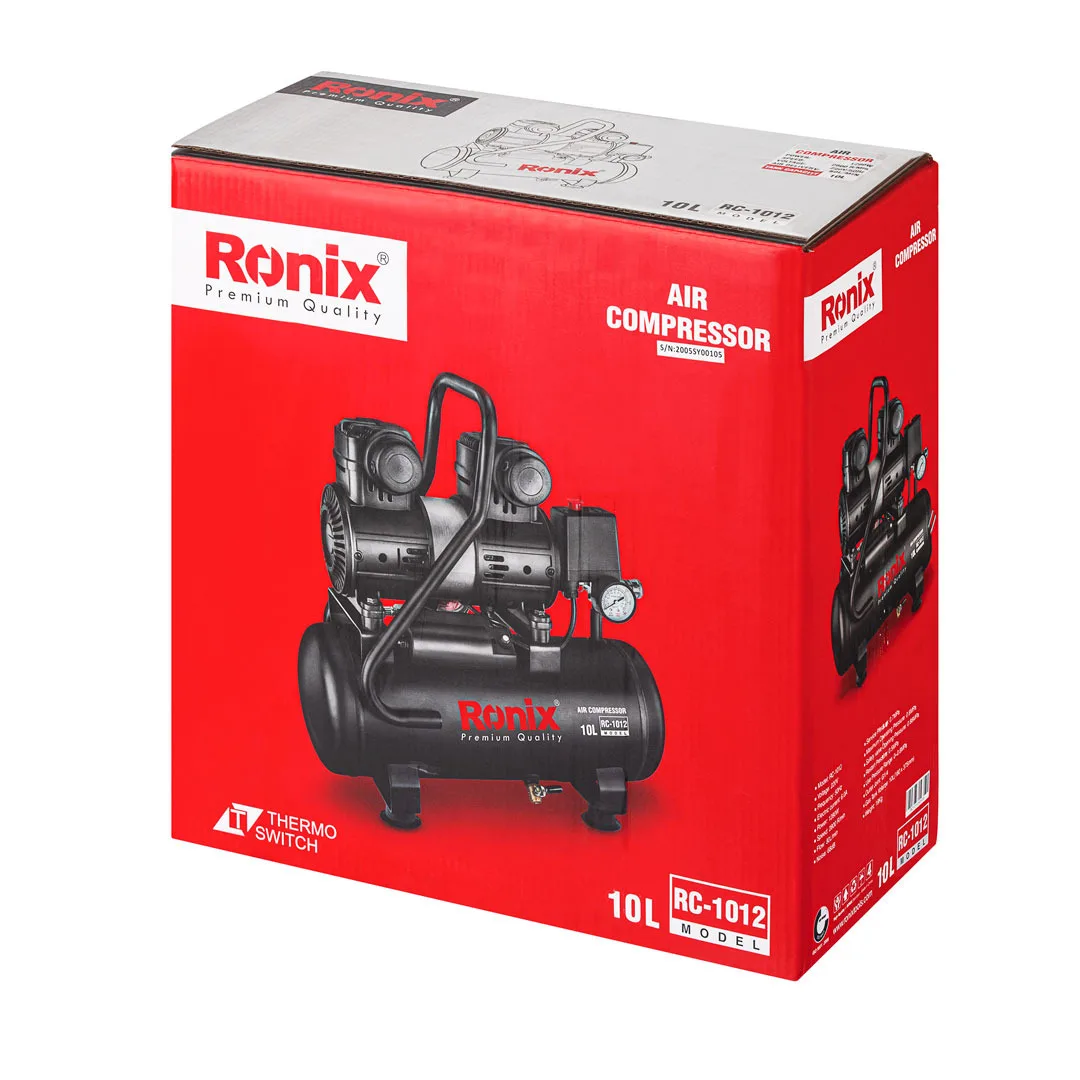 Роникс RC-1012 10L масла бесшумный 1HP мини воздушный компрессор машины