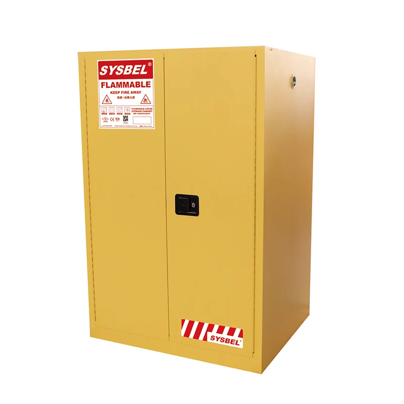 SYSBEL 90 Gal 2 Door Fireproof flammable Chemical liquid safety storage Cabinet for Laboratory and Industry