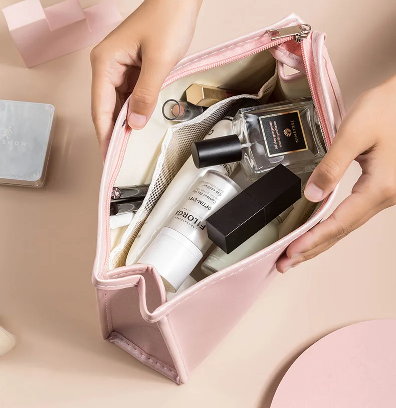 cosmetic bag pink