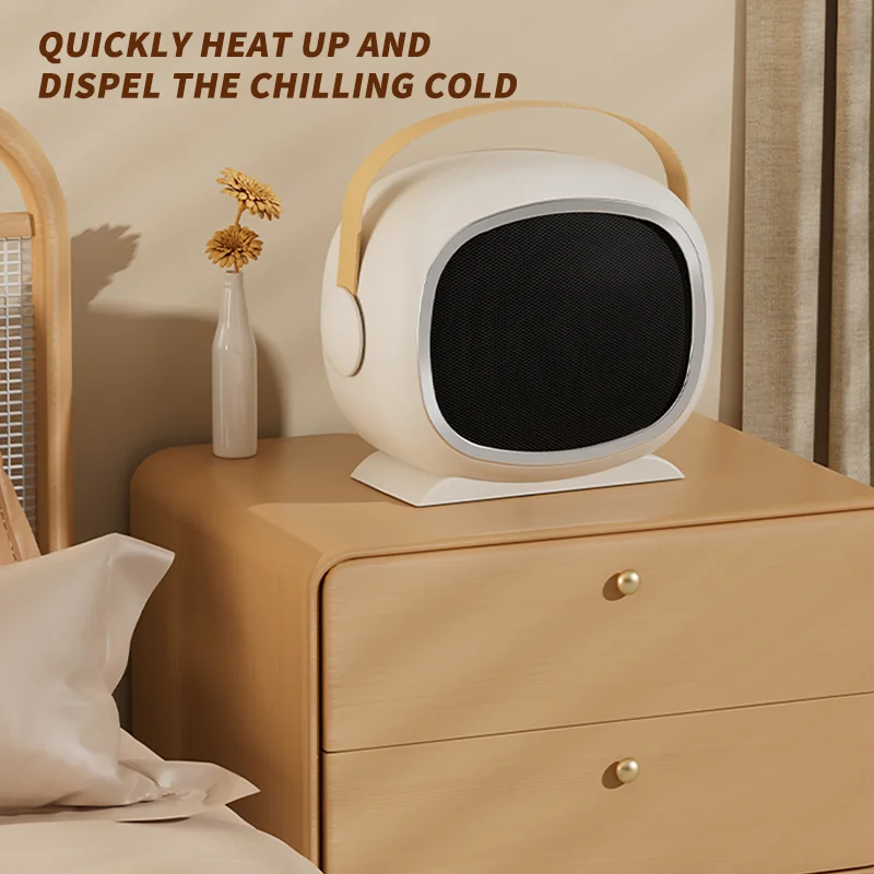 Electric Heaters Fan 1200W PTC Ceramic Heat 2-Speed Mini Low-Noise Household Desktop Space Heaters Electric Heater