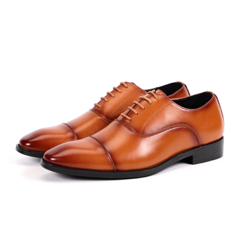 Handmade leather shoes for men business dress oxford customization logo walking style