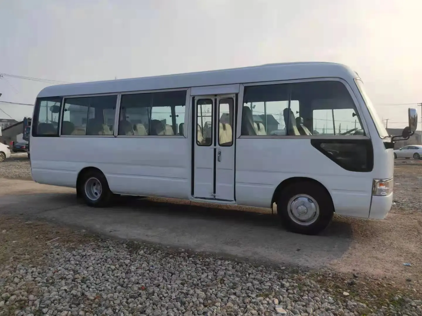 used japan original coach bus diesel manual 23 seats left steering toyot a coaster bus