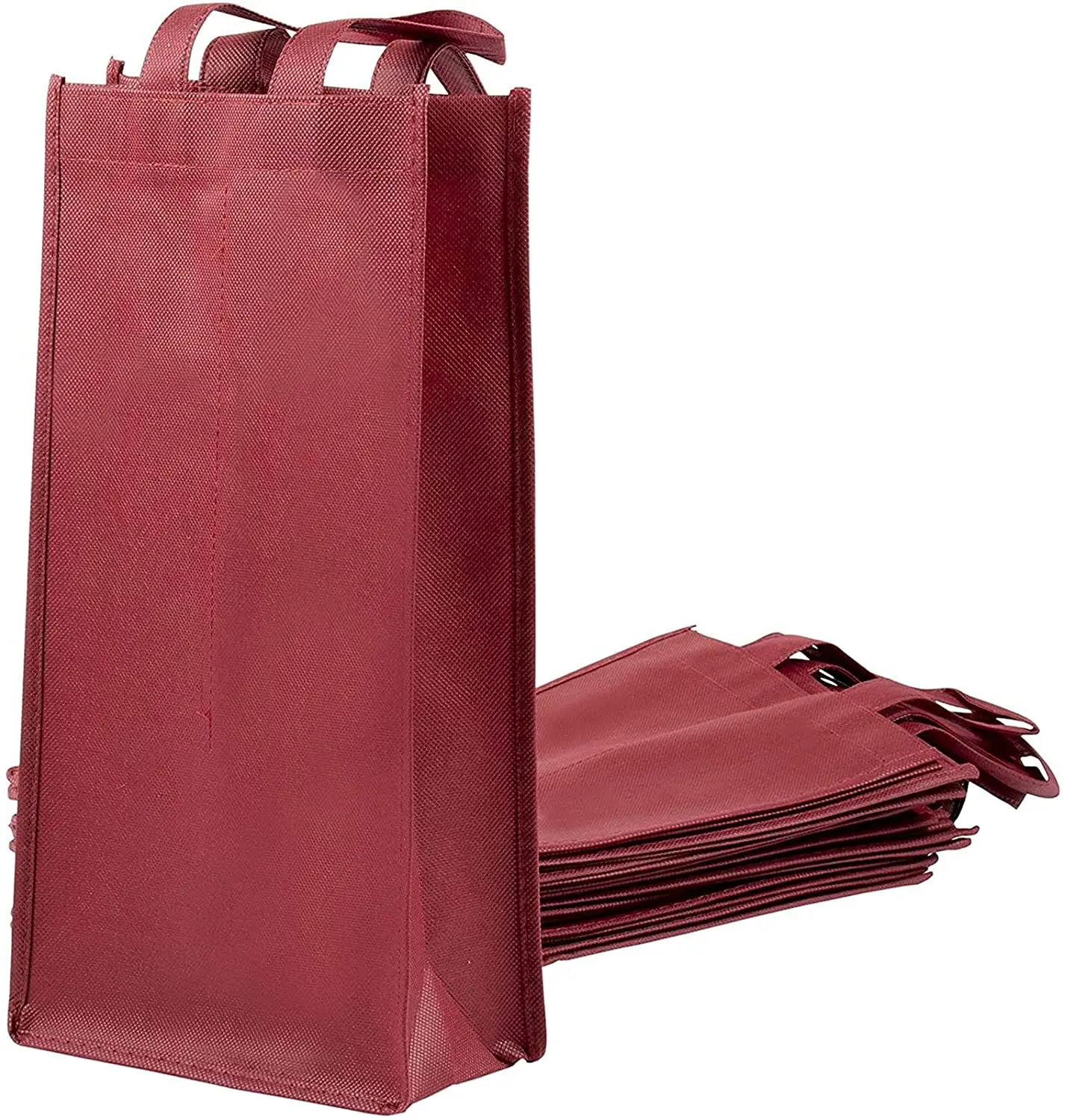 Promotional Bolsa de vino Reusable Nonwoven Wine Bag 4bottle 6 Bottle Non Woven Fabric Wine Bag Wine Bottle Bag With Handle