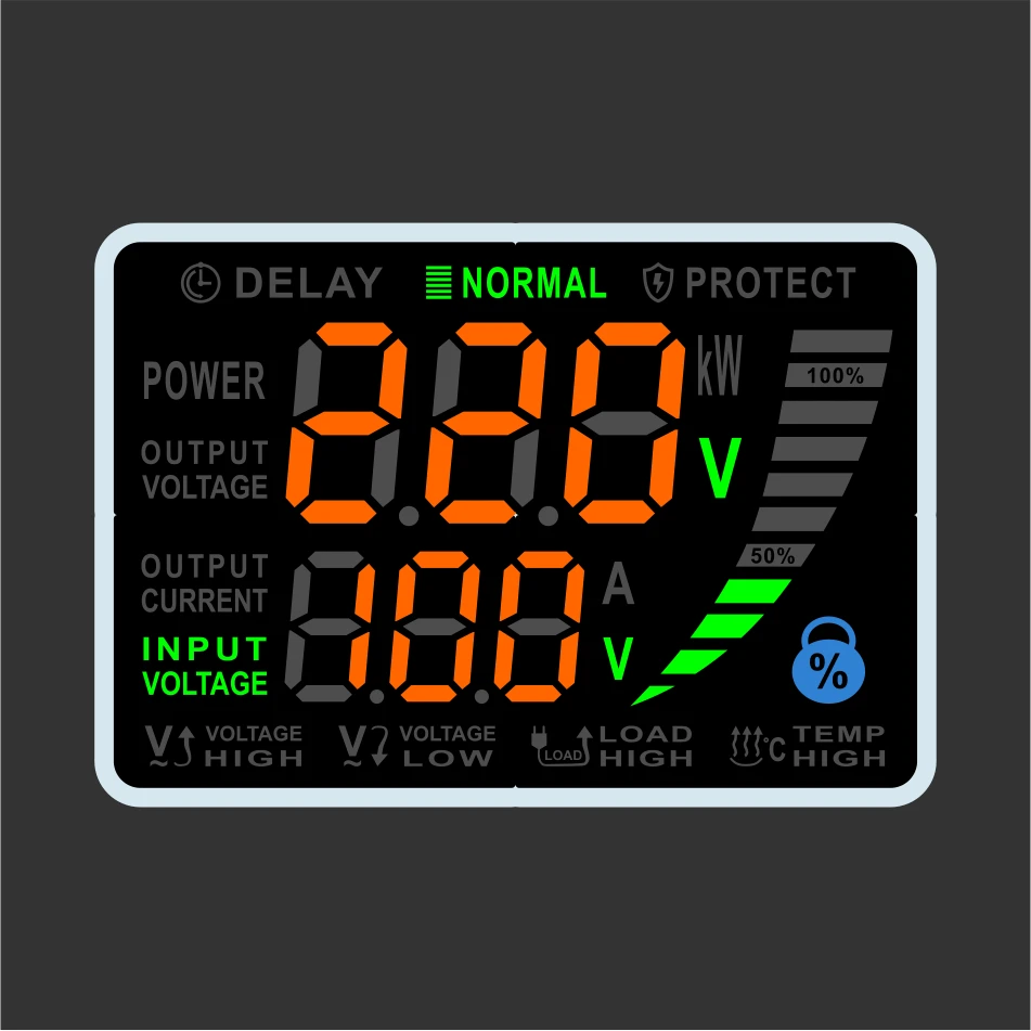 Factory Custom 10kva Ac Automatic Voltage Regulators/Stabilizers Servo Motor Control 220V AC Stabilizer For Avr LED Display