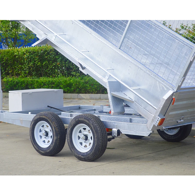 GINO 3500kg Hot Dipped Galvanized Tipper Trailer Chinese Imported