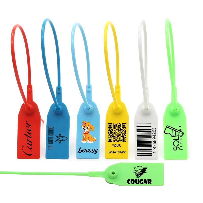 T Shirt Hoodie Zip Tie Pull OffWhite Label Custom Logo Personalization StockX Sneaker Label Plastic Security Seal Tags