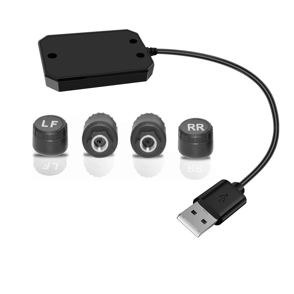 USB Android car 6 8 12 колес TPMS для автомобиля Радио DVD плеер система контроля давления в шинах запасные шины внутренний внешний датчик