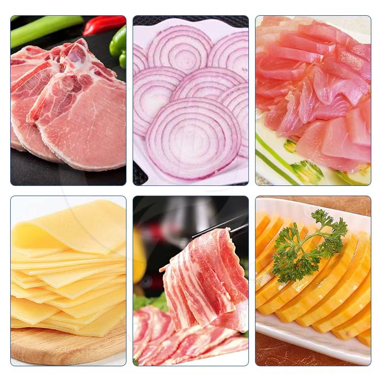 OCEAN Frozen Bacon Slice Machine Automatic Sausage Pork Meat Slicer Machine Beef Jerky Cut Machine