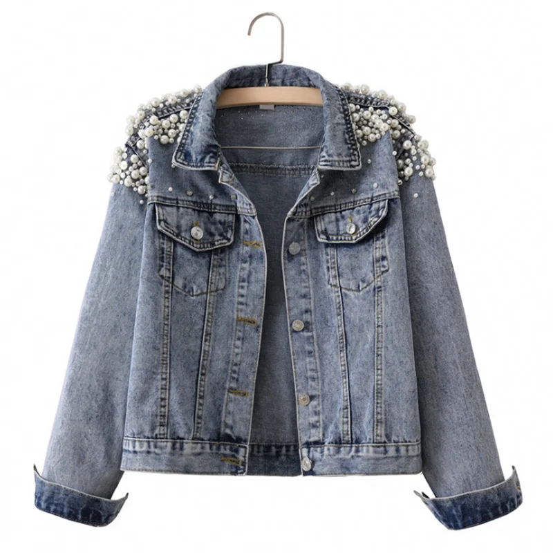 Wholesale Hot Sale Short Denim Women Jeans Jacket Fashion Casual Women Denim Jacket For Women