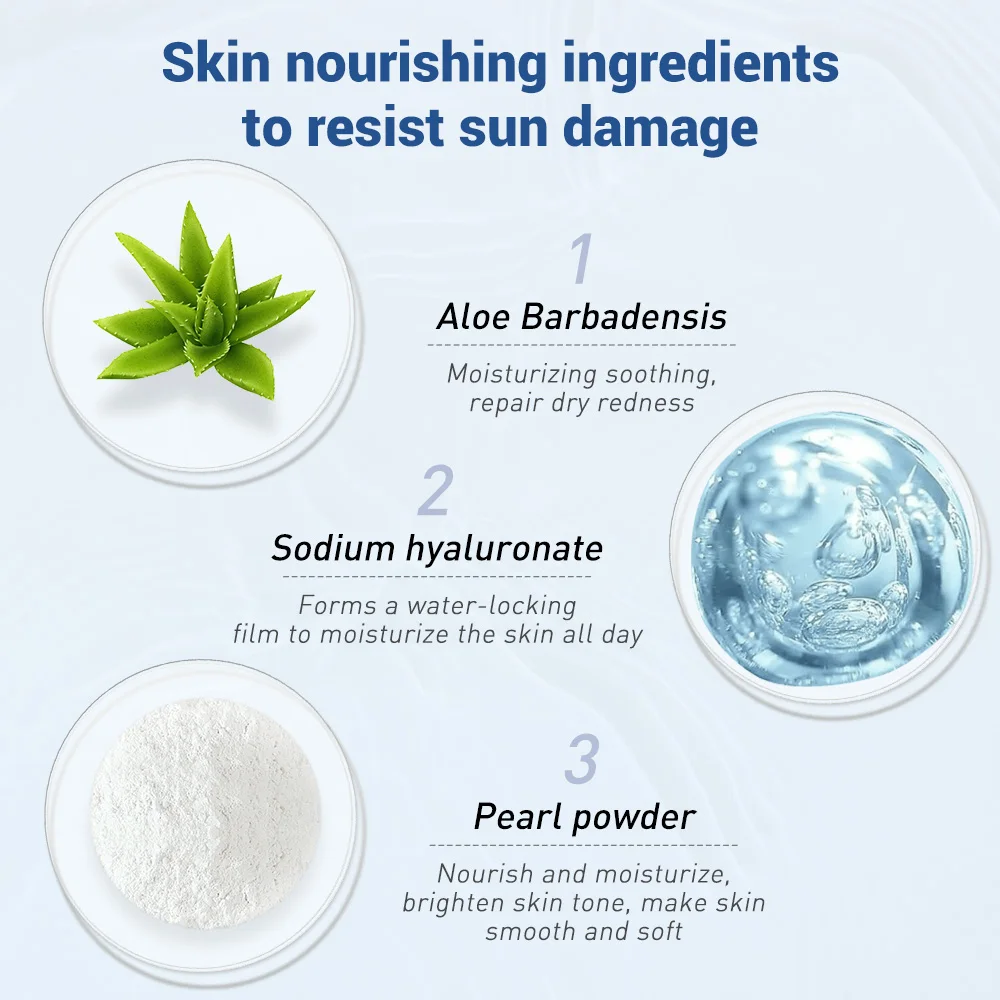 BREYLEE SPF 50 УФ солнцезащитный лосьон отбеливающий крем от солнца для лица Водонепроницаемый натуральный органический Sunblock частная