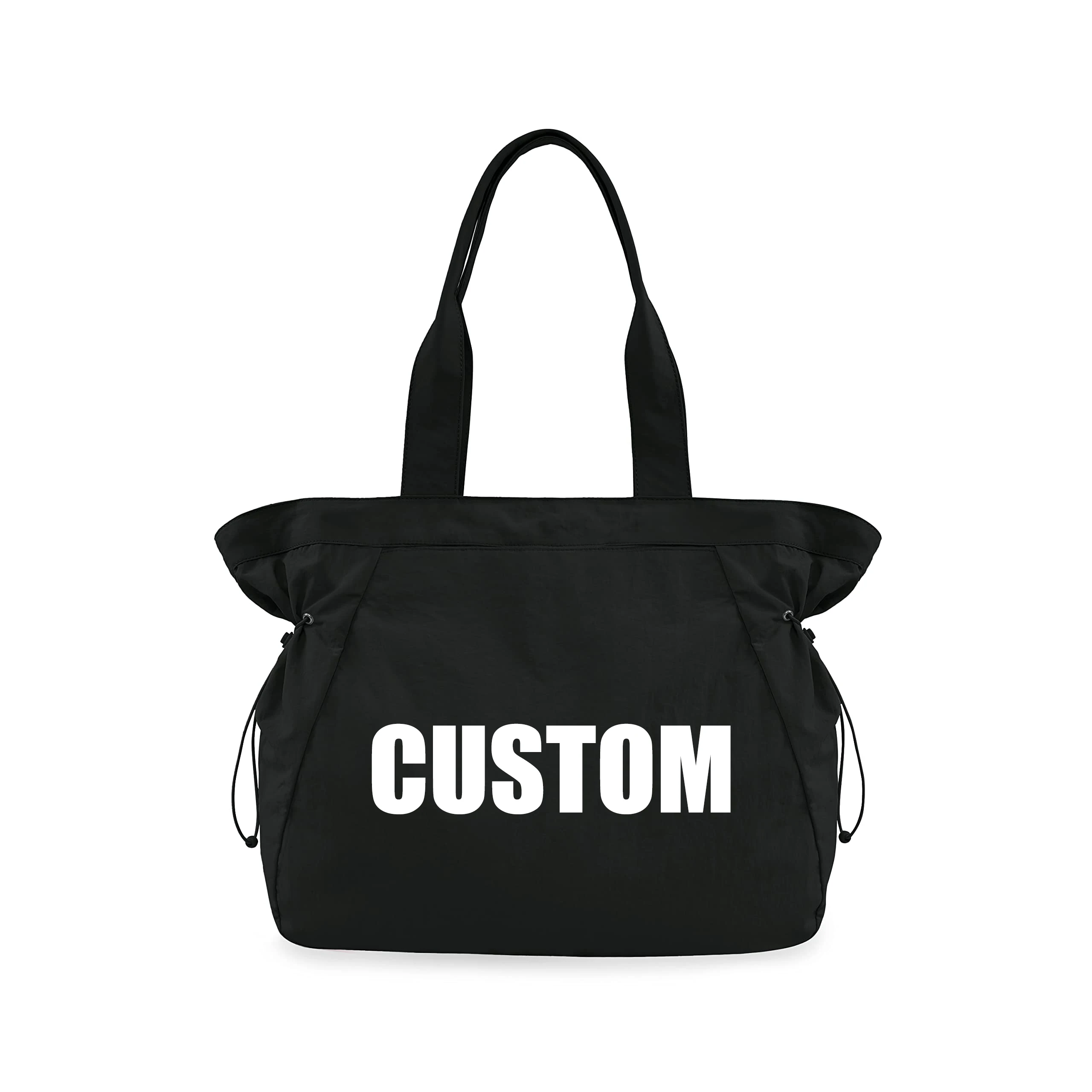 Custom Cheap Colorful 18l Side-Cinch Shopper Bags Lightweight Shoulder Bag Tote Handbag For Shopping Workout Beach Travel