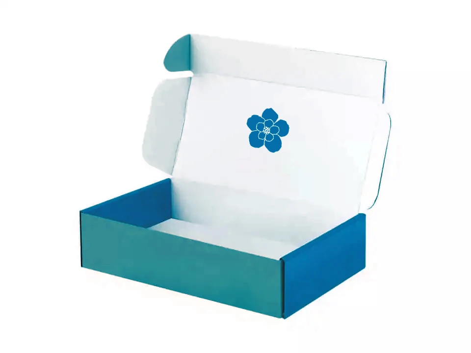 Matte Black Shipping Boxes Clothing Folding Recyclable Custom Logo Corrugated Cardboard Mailer Box