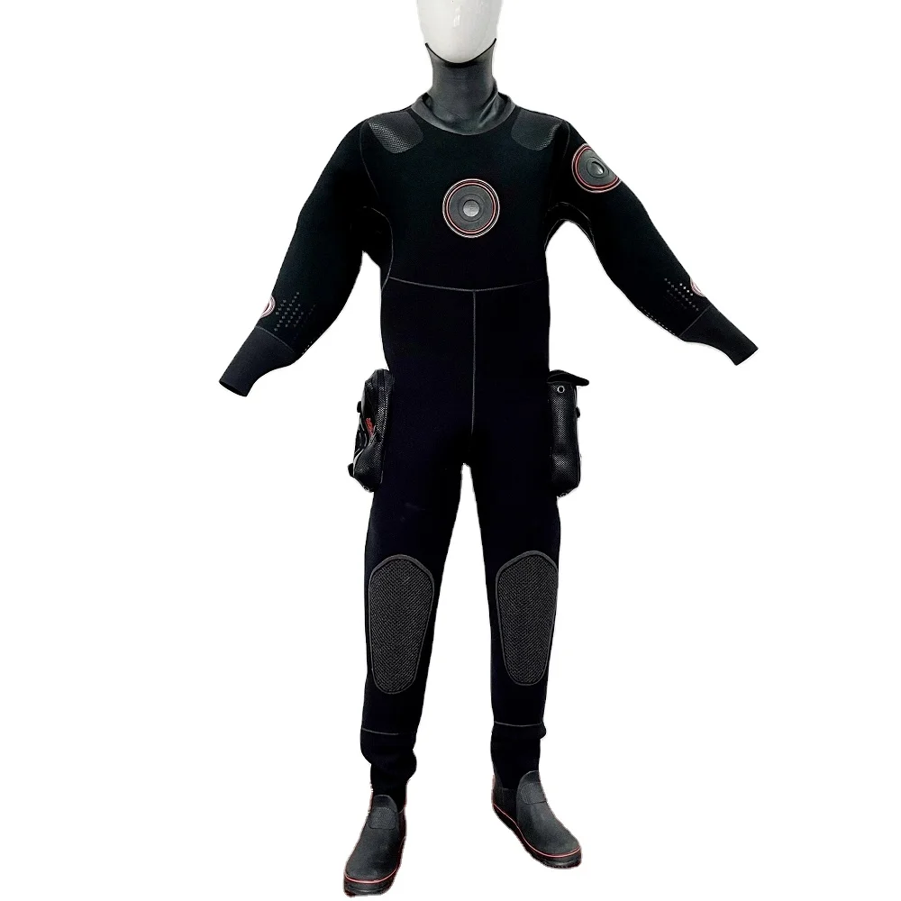 Dry Suit Neoprene Drysuit Waterproof Drysuit Cold-proof Heavy Submerged All-dry Diving Clothes